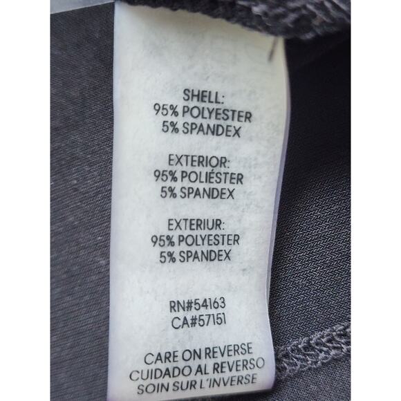 TOP/BLOUSE-CALVIN KLEIN-Black-Sleeveless-Front Gather-Gold Buckle-Size Petite SM - Picture 5 of 11